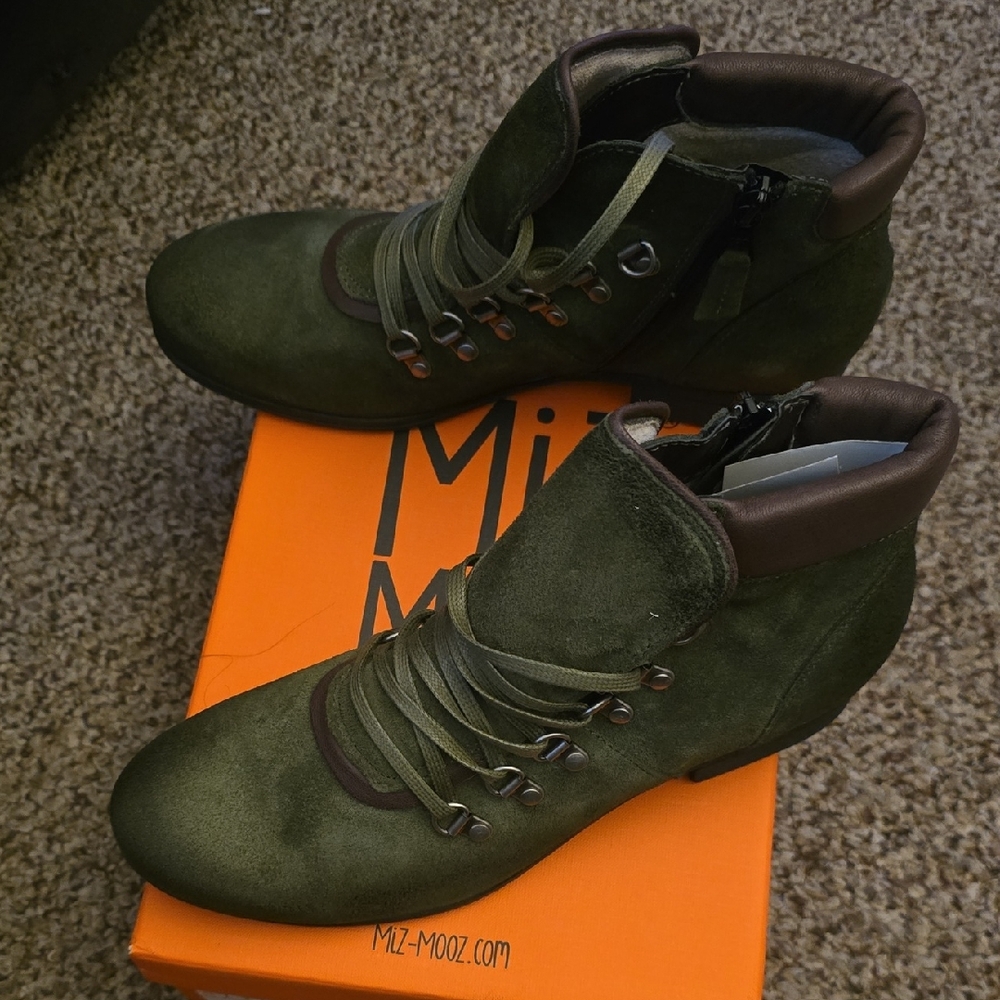 Miz Mooz Olive Lace-Up Steffy Boots